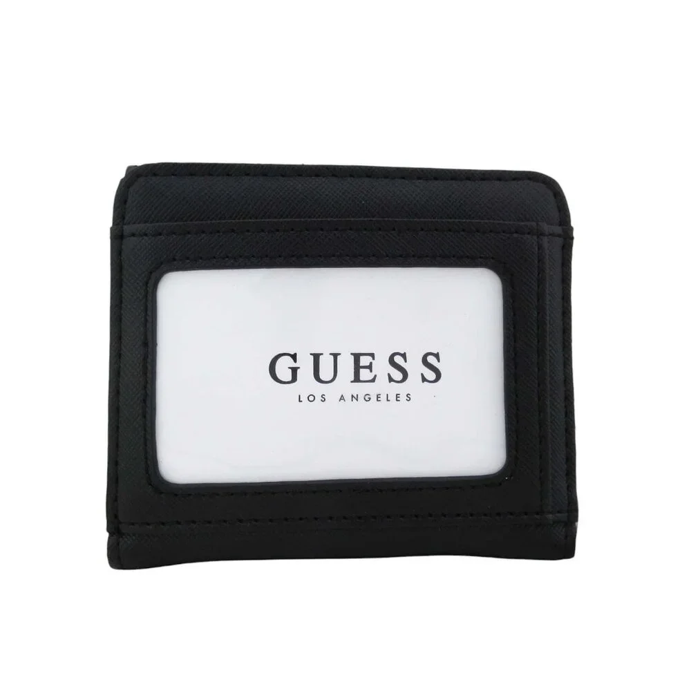GUESS Black Logo Compact Wallet